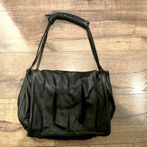 Alexander Wang Leather and Fur Purse